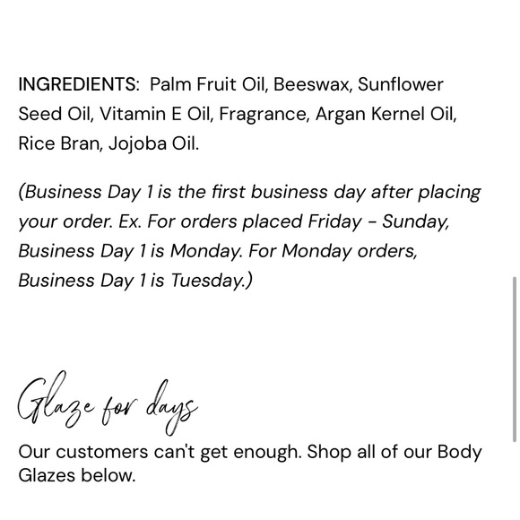 Canvas Body Glaze -Scent -Falling For You- Nourishing Body cream oil - Picture 5 of 5